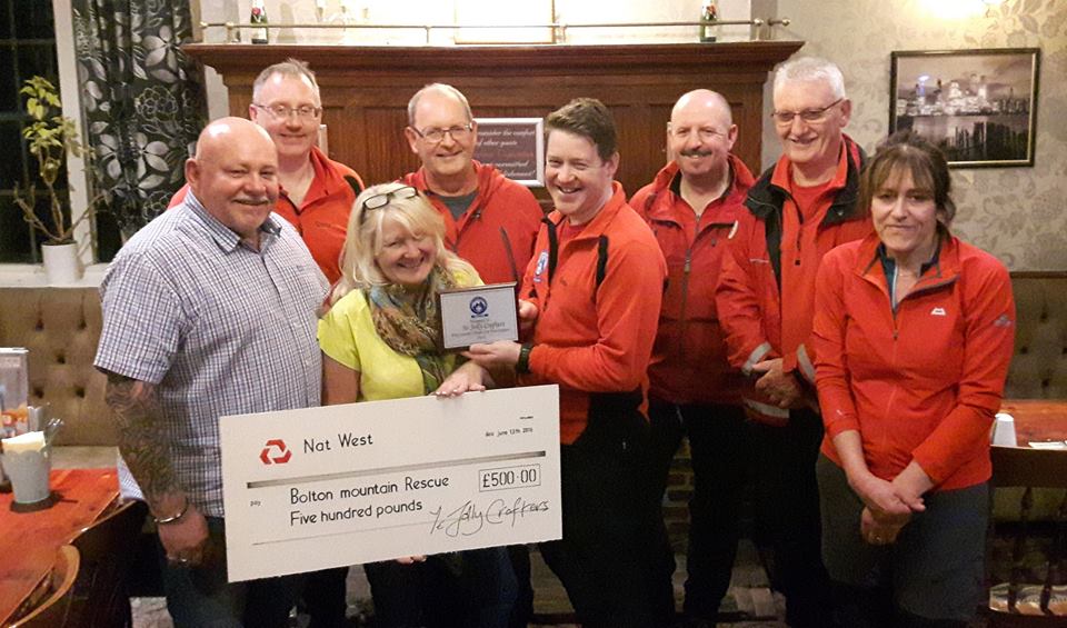 Thanks to the customers and staff of Ye Jolly Crofters, Horwich